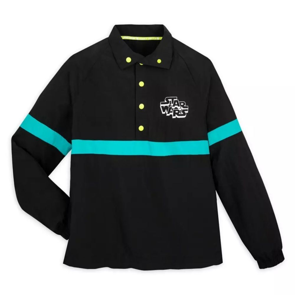 Star Wars Rebel Leader Jacket Black Windbreaker Unisex Sz S New Disney Parks